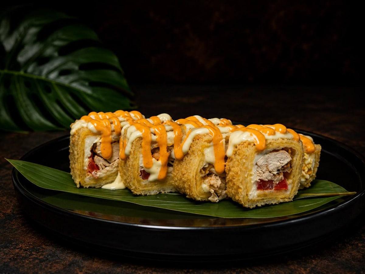 Тортилья жареная с курицей